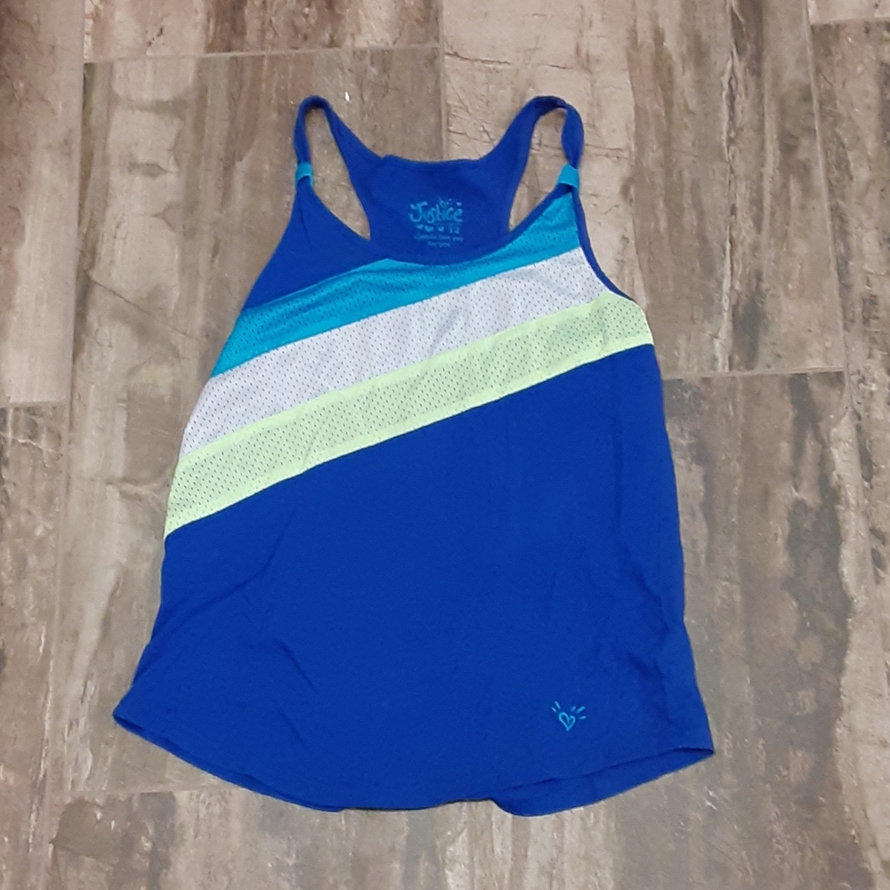 Justice size 12 racerback tank topJustice Girls Size 12 Racerback Tank Top